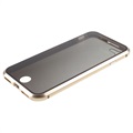 iPhone 7/8/SE (2020)/SE (2022) Magnetic Case with Tempered Glass - Gold