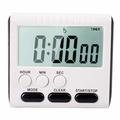 Magnetic Large LCD Digital Kitchen Timer - Black / White