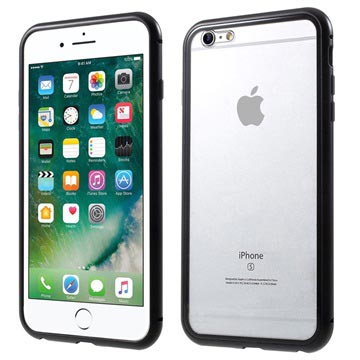 Iphone 6 Plus 6s Plus Magnetic Case With Tempered Glass Back