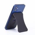 Magnetic Phone Wallet Cell Phone Stand Leather Card Holder Office Desk Accessories for iPhone 12/13/14/15 - Black