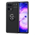 Oppo Find X5 Pro Magnet Ring Grip / Kickstand Case - Black