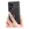 Oppo Find X5 Pro Magnet Ring Grip / Kickstand Case - Black