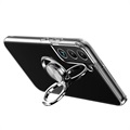 Samsung Galaxy S22 5G Magnet Ring Grip / Kickstand Case - Transparent