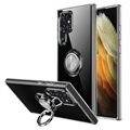 Samsung Galaxy S22 Ultra 5G Magnetic Ring Holder Case - Transparent