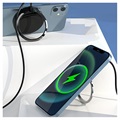 iPhone 12 Magnetic Wireless Charger with Foldable Stand - 15W - Black