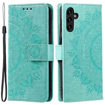 Samsung Galaxy A54 5G Mandala Series Wallet Case - Green