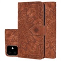 Mandala Series iPhone 11 Wallet Case with Stand - Brown