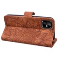 Mandala Series iPhone 11 Wallet Case with Stand - Brown