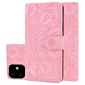 Mandala Series iPhone 11 Wallet Case with Stand - Pink