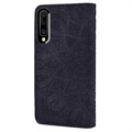 Mandala Series Samsung Galaxy A50 Wallet Case - Black