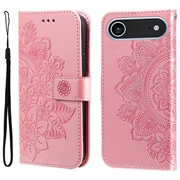 iPhone 17 Air Mandala Series Wallet Case - Pink