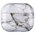 Marble Pattern AirPods 3 Case - White