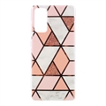 Samsung Galaxy S20 FE 5G Marble Pattern Electroplated IMD Case