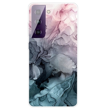 Marble Pattern Electroplated IMD Samsung Galaxy S21 FE 5G TPU Case