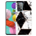 Marble Pattern Samsung Galaxy A32 (4G) TPU Case - Black / White