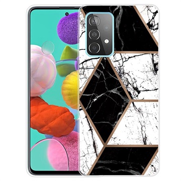 Marble Pattern Samsung Galaxy A32 (4G) TPU Case - Black / White