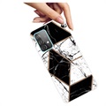 Marble Pattern Samsung Galaxy A32 (4G) TPU Case - Black / White