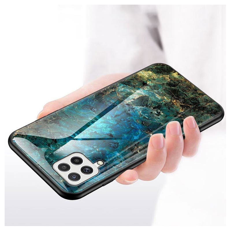 Coque Samsung Galaxy A22 4G en Verre Trempé Série Marble