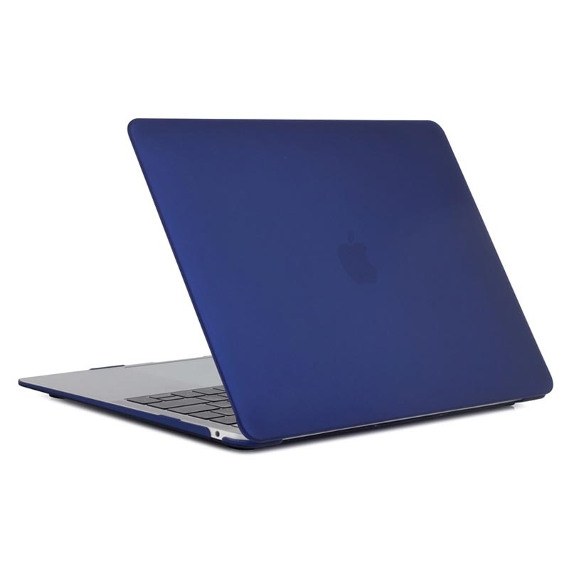 MacBook Air 13.3 2018 A1932 Matte Plastic Case - Dark Blue