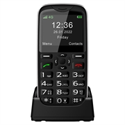 Melefon D210 4G Senior Phone with SOS - Dual SIM - Black