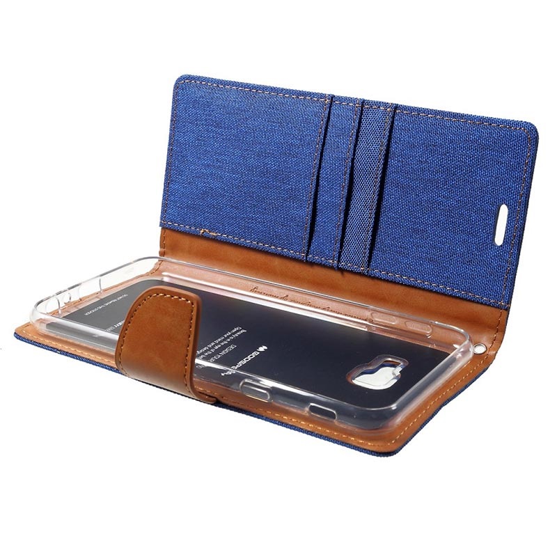 Mercury Goospery Canvas Diary Samsung Galaxy J4+ Wallet Case