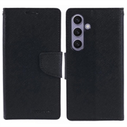 Mercury Goospery Fancy Diary Samsung Galaxy S24 Wallet Case - Black
