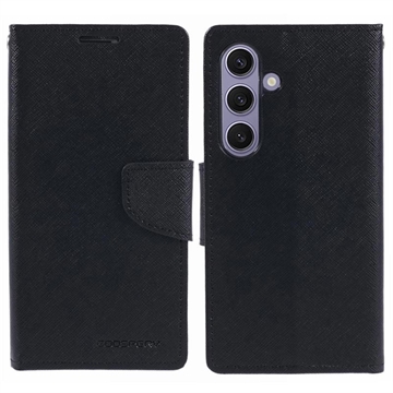 Mercury Goospery Fancy Diary Samsung Galaxy S24 Wallet Case - Black
