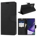 Mercury Fancy Diary Samsung Galaxy Note20 Ultra Wallet Case - Black