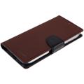Mercury Goospery Fancy Diary iPhone 14 Pro Wallet Case - Brown