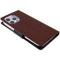 Mercury Goospery Fancy Diary iPhone 14 Pro Wallet Case - Brown