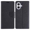 iPhone 16 Mercury Goospery Fancy Diary Wallet Case - Black