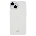 iPhone 14 Plus Mercury Goospery Glitter TPU Case - White
