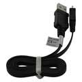 MicroUSB Flat Data Cable - Black - 0,95m