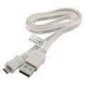 MicroUSB Flat Data Cable - White - 0,95m