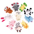 Mini Animal Plush Finger Puppets for Kids - 10 Pcs.