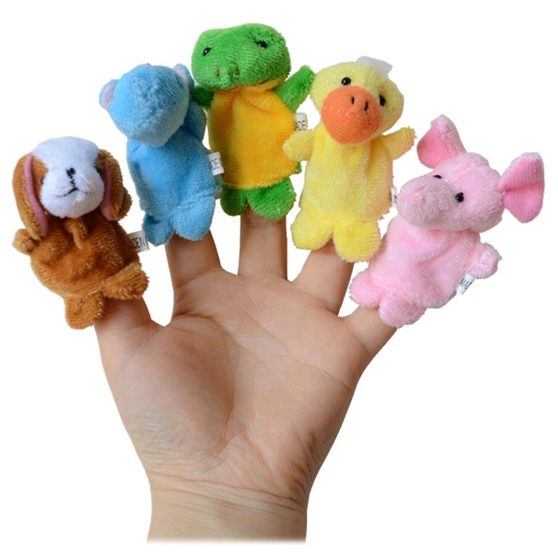 Mini Animal Plush Finger Puppets for Kids 10 Pcs.