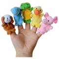 Mini Animal Plush Finger Puppets for Kids - 10 Pcs.