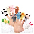 Mini Animal Plush Finger Puppets for Kids - 10 Pcs.