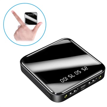 Mini Fast Power Bank 10000mAh - 2x USB - Black