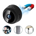 Mini Magnetic Full HD Home Security Camera - WiFi, IP - Black