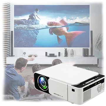 Mini Portable Full HD LED Projector T5 - White