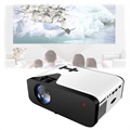 Mini Portable HD LED Projector with Remote Control - 1080p - White