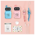Mini Robot Kids Walkie Talkies with Rechargeable Battery - Blue & Pink