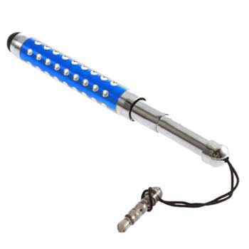 Mini Telescopic Capacitive Stylus Pen - Dark Blue