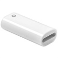 Miniature Portable Lightning Apple Pencil Adapter - White