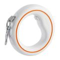 Moestar 2nd Gen Air 2023 UFO Retractable Dog Leash with Ring-Shaped Handle - 3m - White / Orange