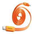 Momax DC88 Mag.Link Flat Magnetic USB-C Cable - 100W, 1m - Orange