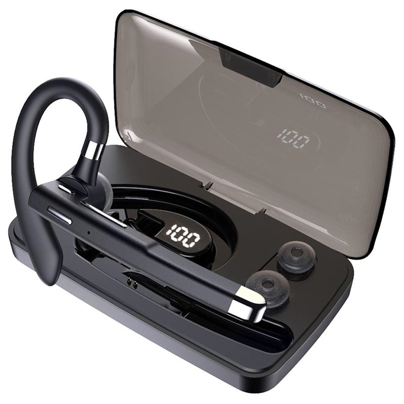 Mono Bluetooth Headset with Charging Case YK520 Black