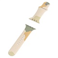 Moro Apple Watch 7/SE/6/5/4/3/2 Silicone Strap - 41mm/40mm/38mm - Beige / Camouflage