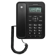 Motorola CT202 Corded Landline Phone with Hands-Free Speakerphone - Black